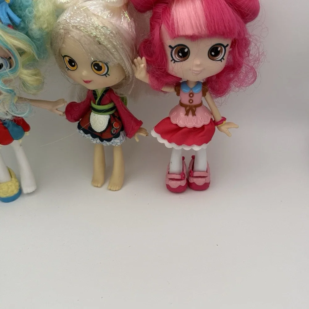 Shopkins‎ Shoppies Doll Lot of  3 Popette Popcorn,  Sara Sushi & Donatina Donut